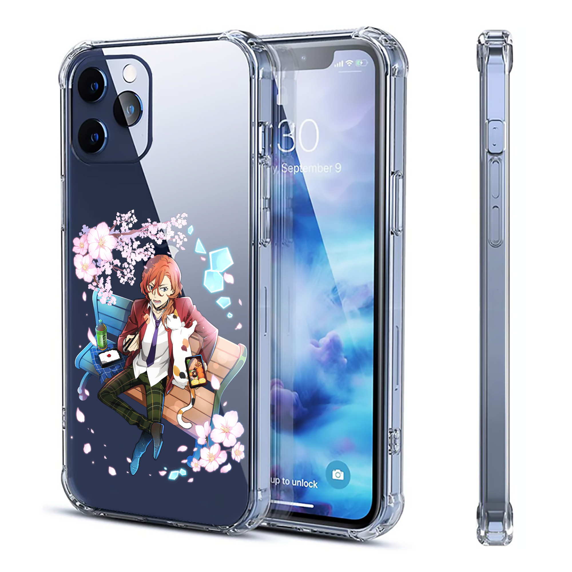 （画像用） 文豪ストレイドッグス Bungo Stray Dogs 【iPhone 12シリーズ対応】透明スマホケース（クリアソフトケース）